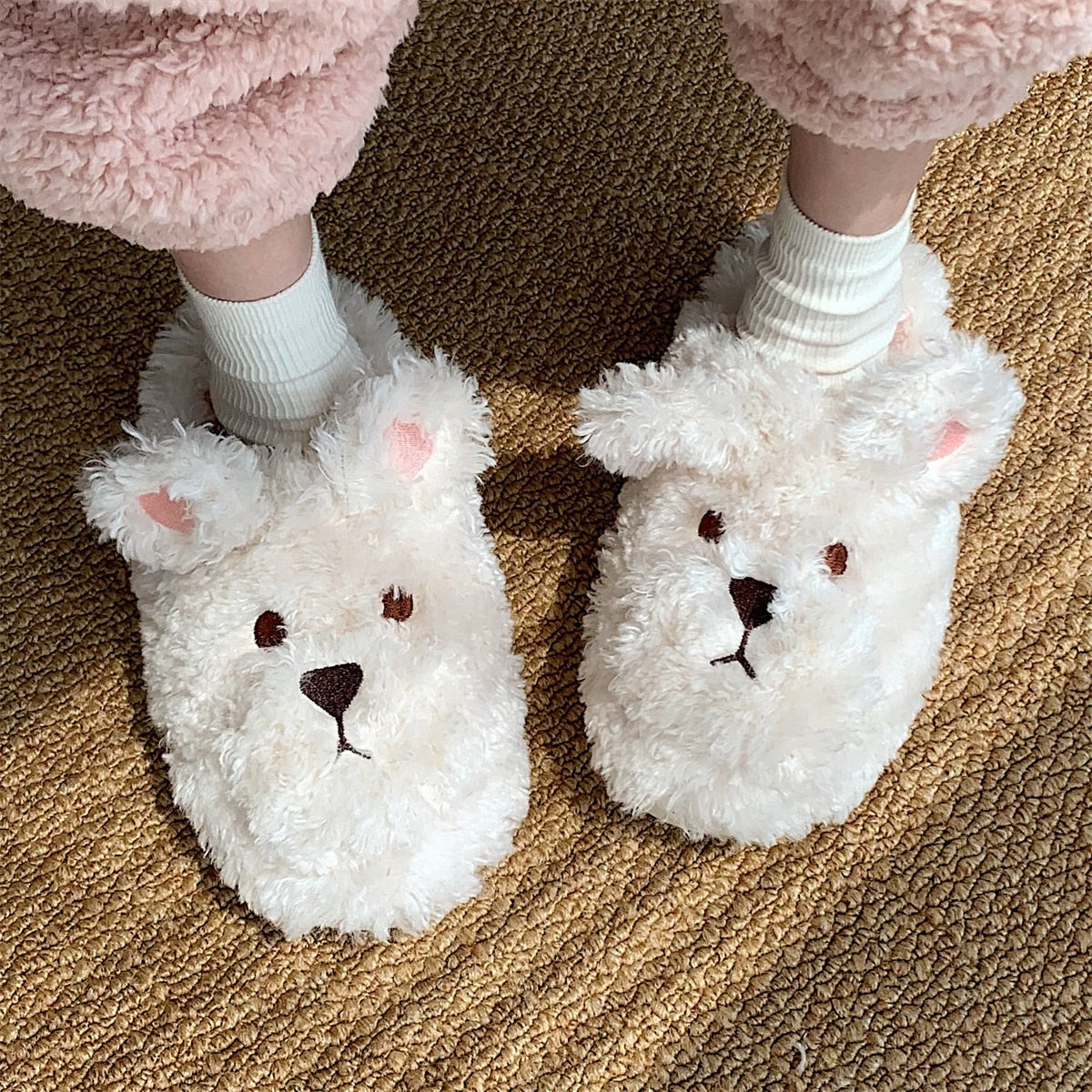 CozyPaws | Women's Fluffy Animal Slippers – Soft, Warm & Adorably Cute