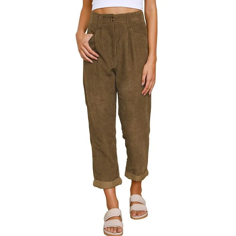 Erica - Retro Corduroy Pants