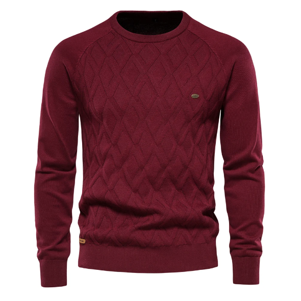 Penn | Men's Slim-Fit Cable Knit Sweater – Modern, Stretchy & Ultra-Flattering