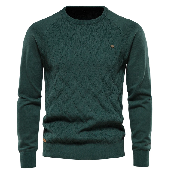 Penn | Men's Slim-Fit Cable Knit Sweater – Modern, Stretchy & Ultra-Flattering