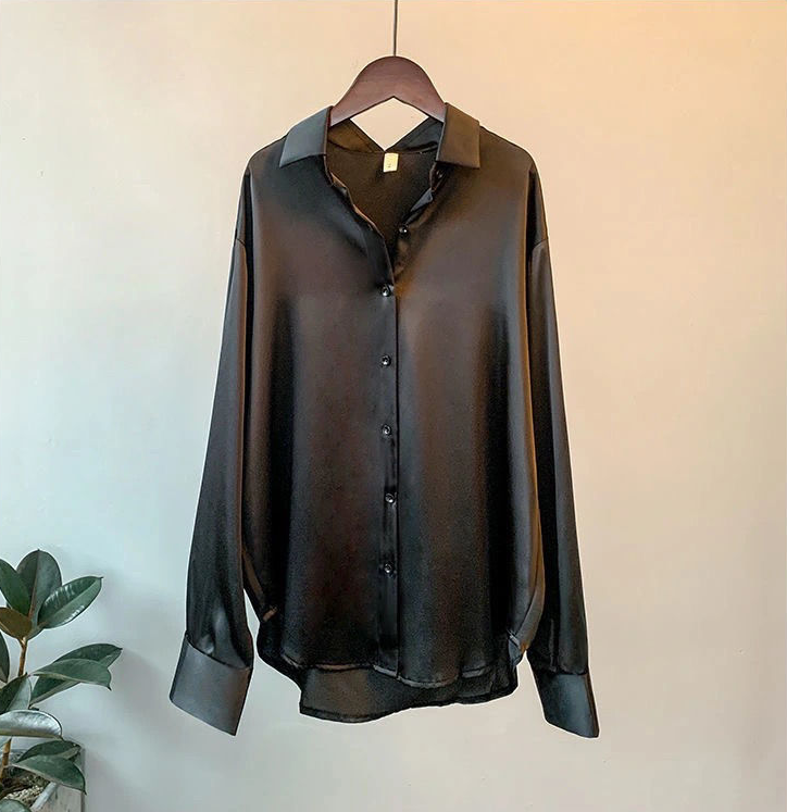 Martha | Women's Elegant Satin Blouse – Luxurious, Soft & Stylish