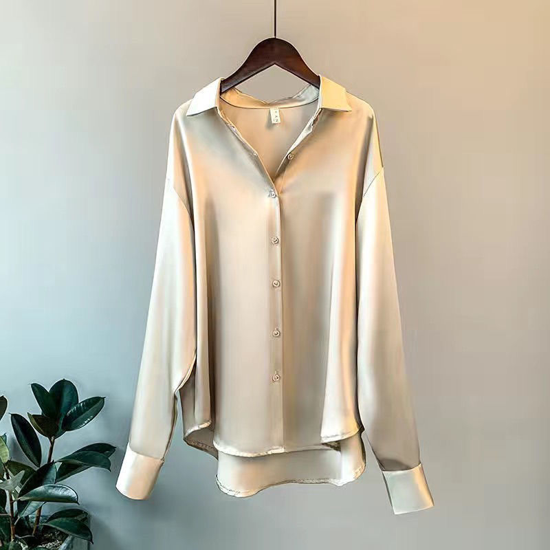 Martha | Women's Elegant Satin Blouse – Luxurious, Soft & Stylish