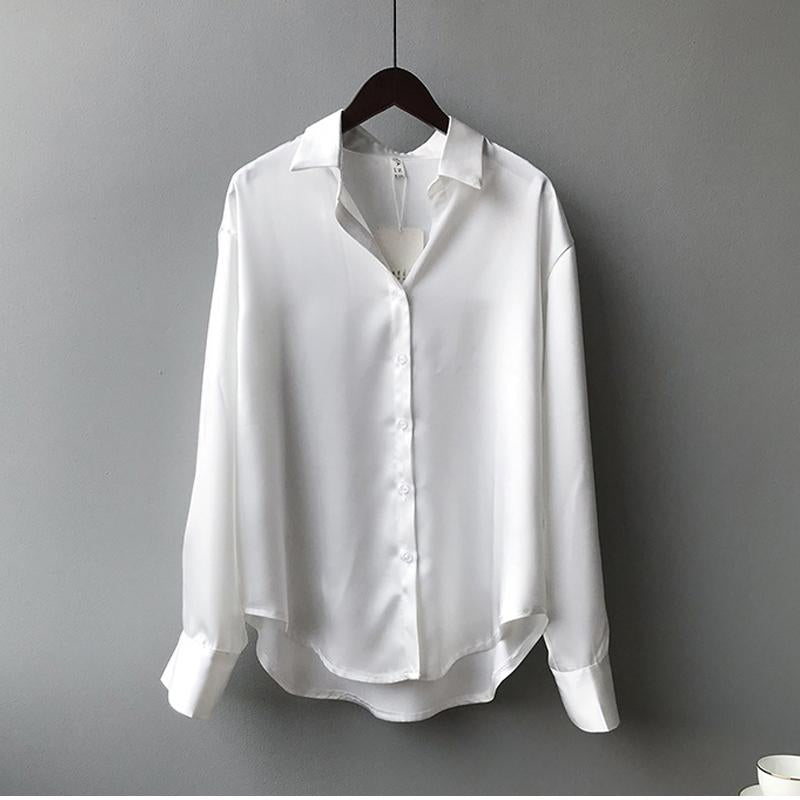 Martha | Women's Elegant Satin Blouse – Luxurious, Soft & Stylish