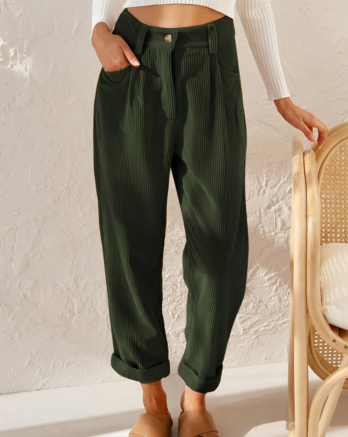 Erica - Retro Corduroy Pants