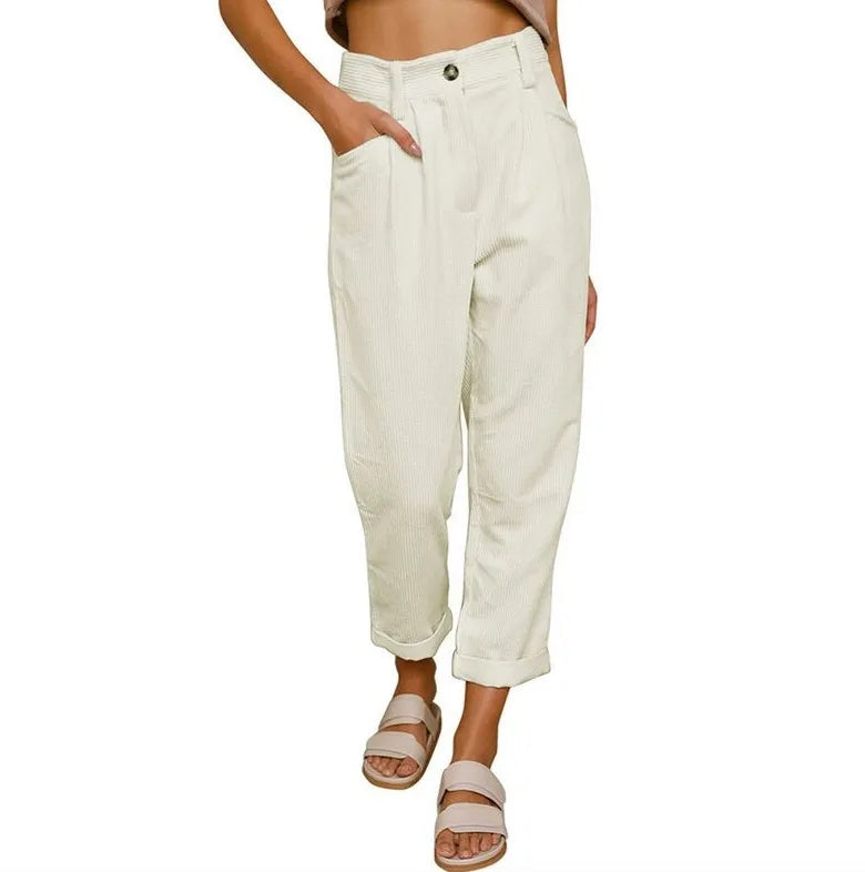 Erica - Retro Corduroy Pants