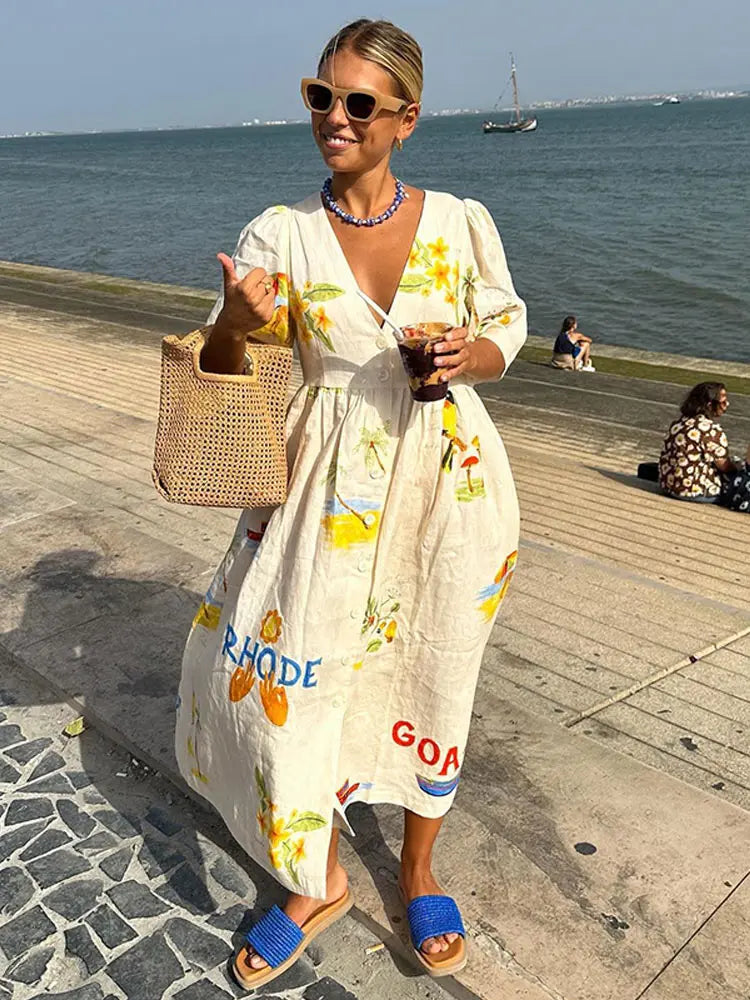 Elaina | Elegant Summer Midi Dress for Women – Soft, Flattering & Feminine