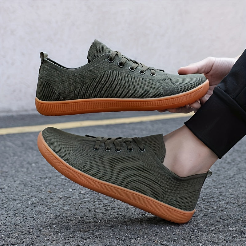 Brandon | Men's Casual Barefoot Sneakers – Wide Toe Box, Breathable Mesh & Anti-Slip Grip