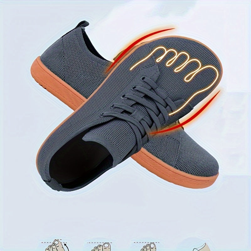 Brandon | Men's Casual Barefoot Sneakers – Wide Toe Box, Breathable Mesh & Anti-Slip Grip