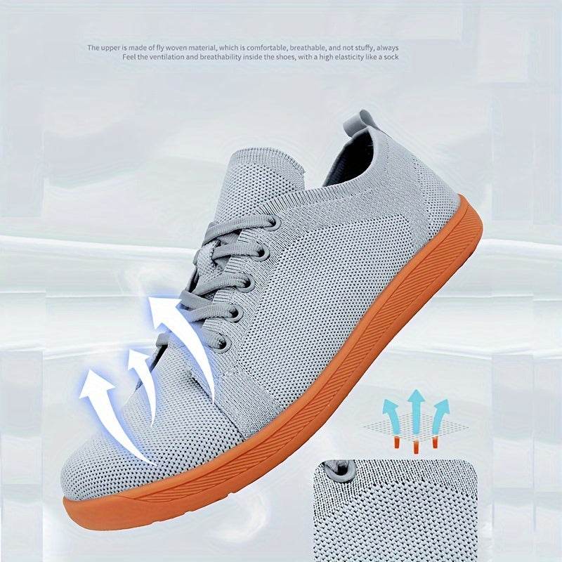 Brandon | Men's Casual Barefoot Sneakers – Wide Toe Box, Breathable Mesh & Anti-Slip Grip