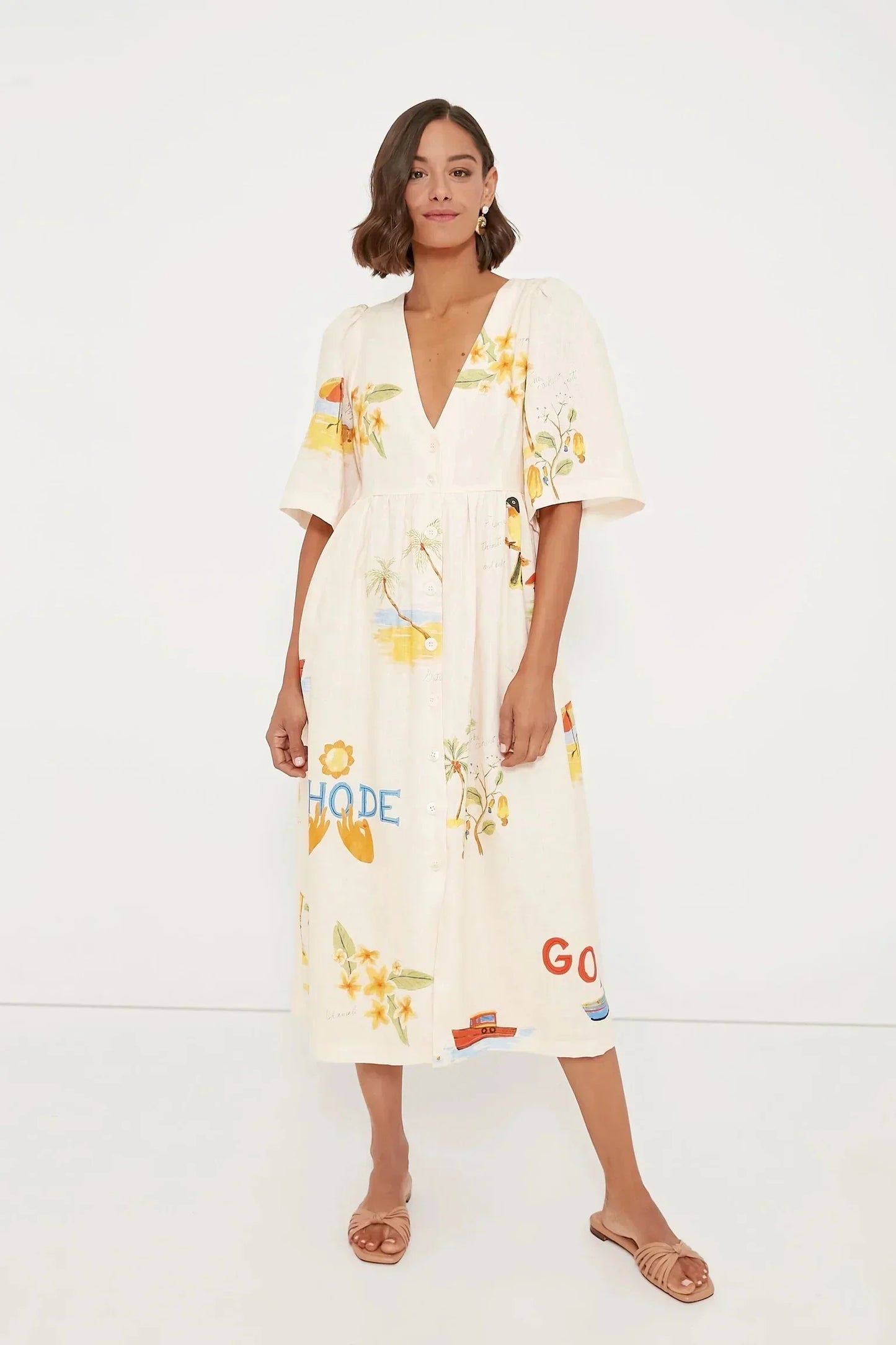Elaina | Elegant Summer Midi Dress for Women – Soft, Flattering & Feminine