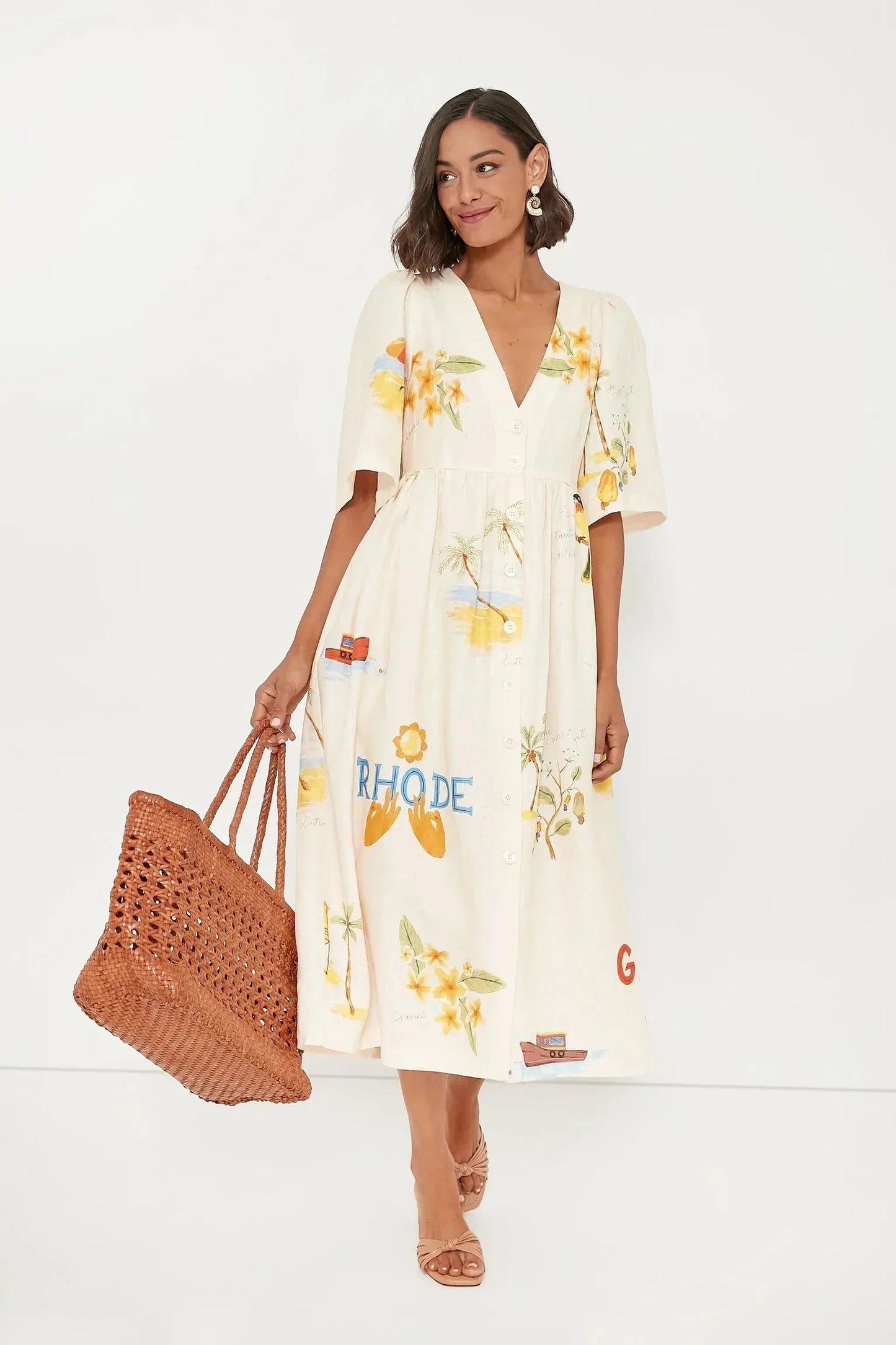 Elaina | Elegant Summer Midi Dress for Women – Soft, Flattering & Feminine