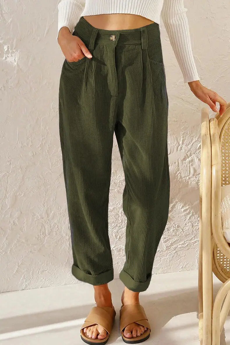 Erica - Retro Corduroy Pants