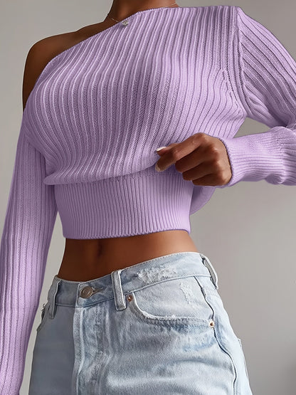 Mikayla | Women's Asymmetrical Knit Sweater – Chic, Unique & Ultra-Stylish