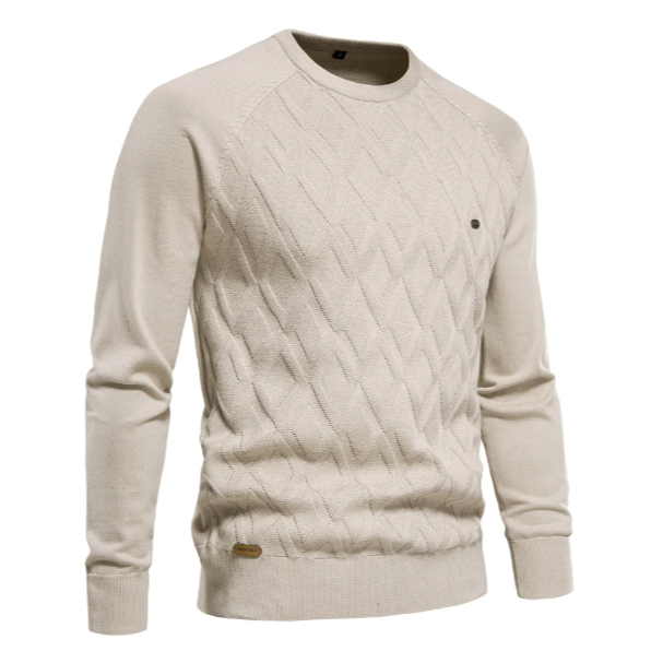 Penn | Men's Slim-Fit Cable Knit Sweater – Modern, Stretchy & Ultra-Flattering