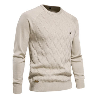 Penn | Men's Slim-Fit Cable Knit Sweater – Modern, Stretchy & Ultra-Flattering