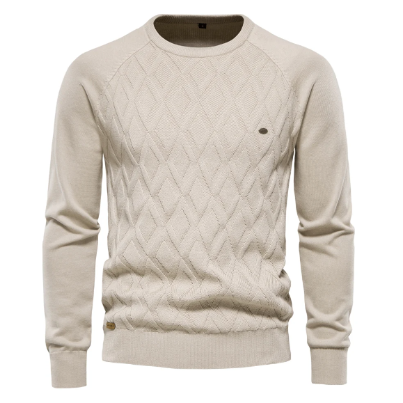 Penn | Men's Slim-Fit Cable Knit Sweater – Modern, Stretchy & Ultra-Flattering