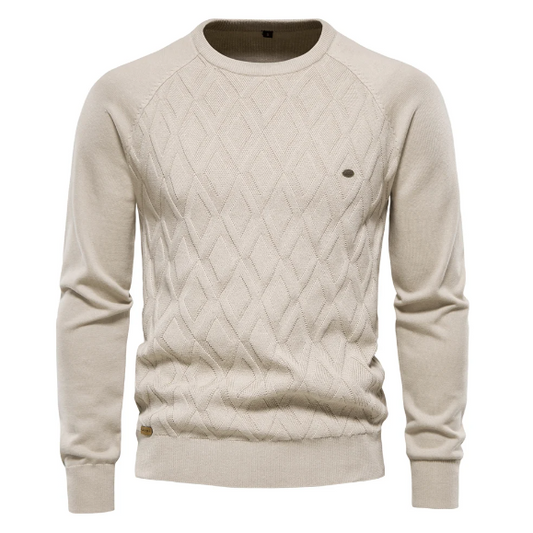 Penn | Men's Slim-Fit Cable Knit Sweater – Modern, Stretchy & Ultra-Flattering
