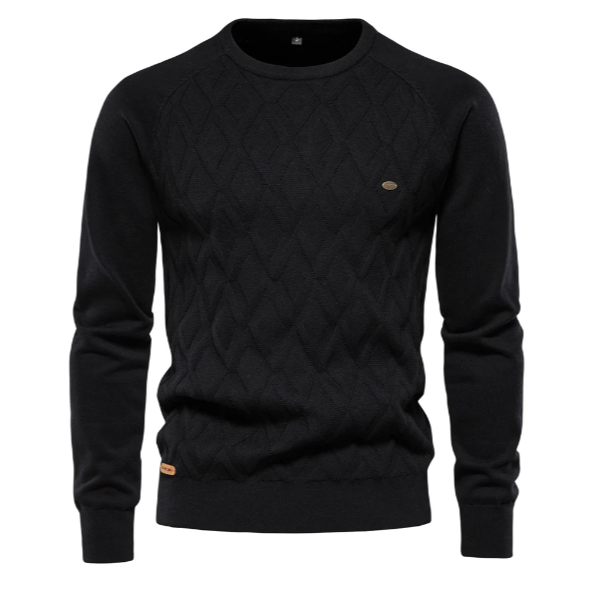 Penn | Men's Slim-Fit Cable Knit Sweater – Modern, Stretchy & Ultra-Flattering