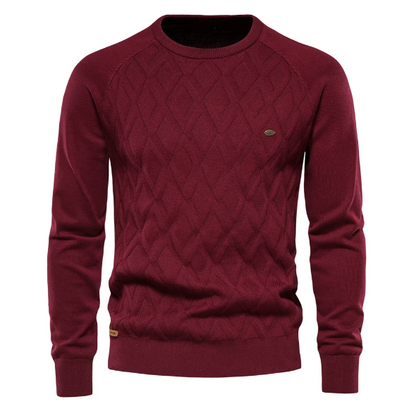 Penn | Men's Slim-Fit Cable Knit Sweater – Modern, Stretchy & Ultra-Flattering