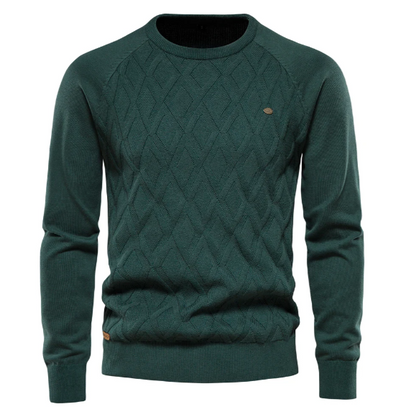 Penn | Men's Slim-Fit Cable Knit Sweater – Modern, Stretchy & Ultra-Flattering