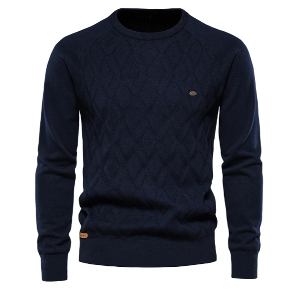 Penn | Men's Slim-Fit Cable Knit Sweater – Modern, Stretchy & Ultra-Flattering